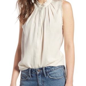 Treasure & Bond Pleat & Ruffle Top